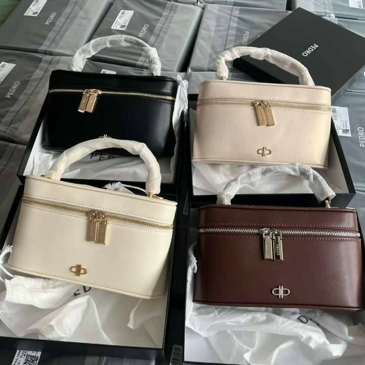 Classic Composite Leather Structured Crossbody Tote
